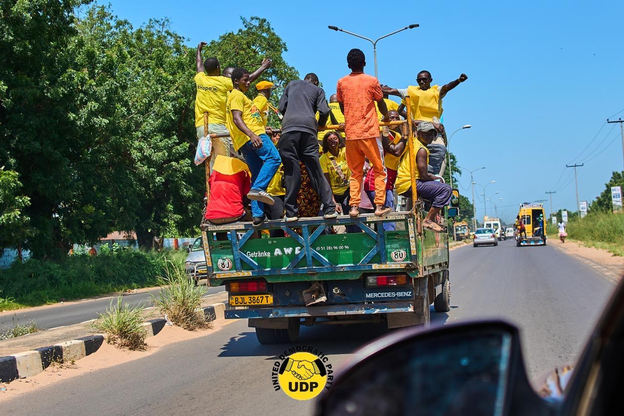 UDP rally march through the streets