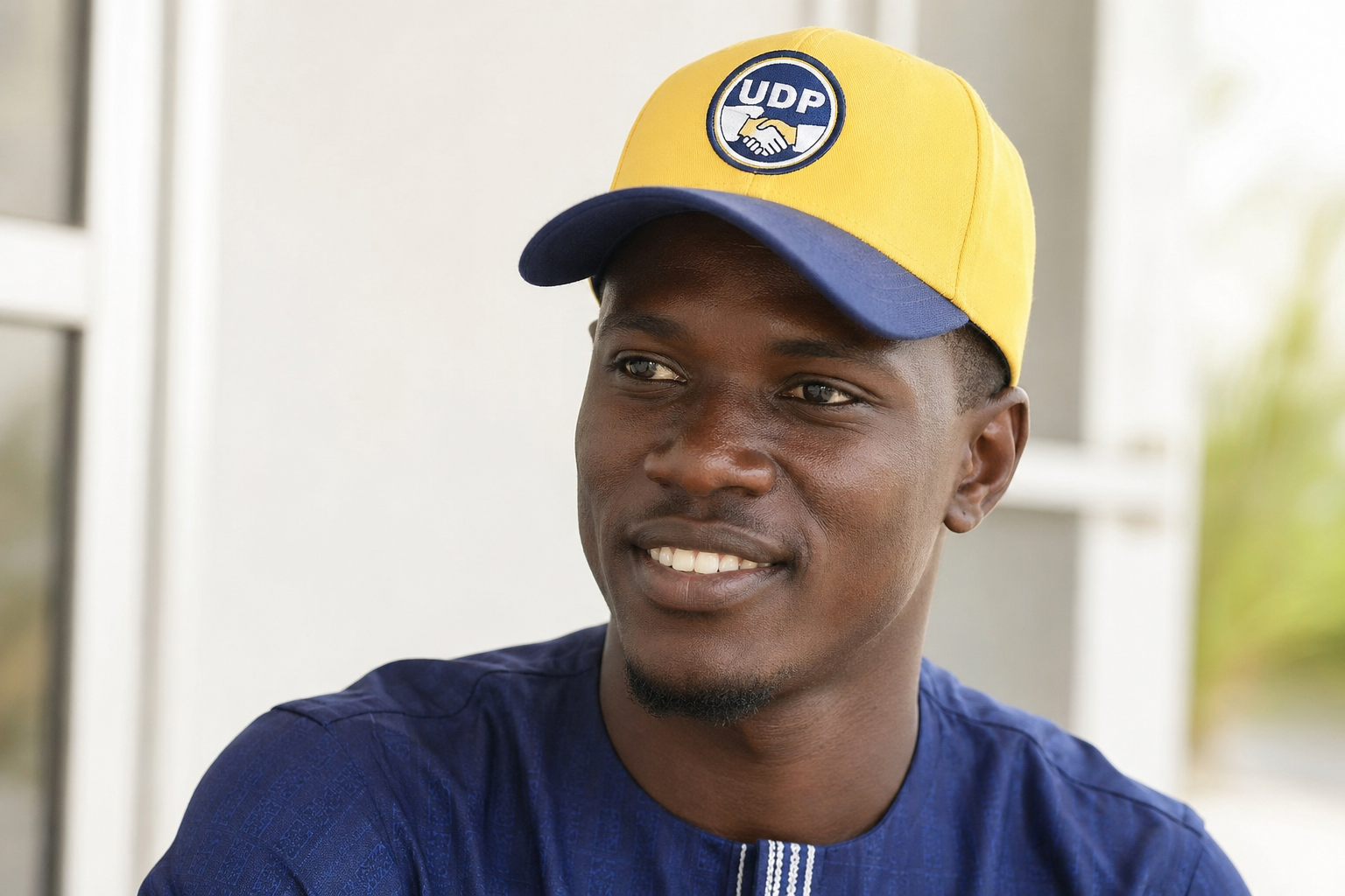 UDP cap worn by supporter