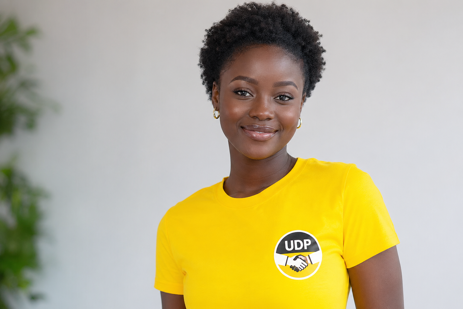 UDP T-shirt worn by supporter